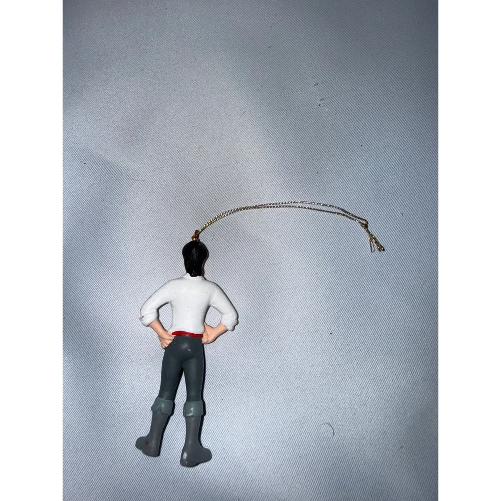 Disney The Little Mermaid Prince Eric Christmas Ornament PVC Figure Holiday